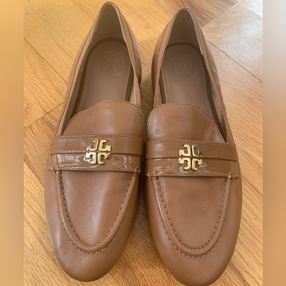Tan Tory Burch loafers